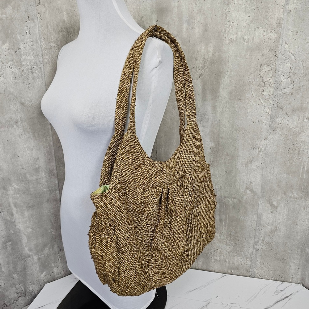 Y2K‎ Paul Frank Tweed Shoulder Bag Everyday Purse Exterior Pockets
